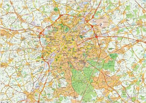 Brussels Map Vector Digital Maps Netmaps Uk Vector Eps And Wall Maps