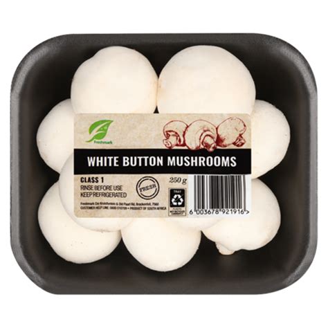 Cfs Home Freshmark White Mushrooms Pack 250g