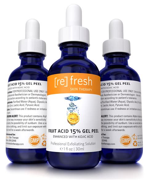 Analyzes the ph of his 24 hour urine sample while consuming only organic valencia oranges for 1.5 days. Fruit Acid 15% Gel Peel with Kojic - Refresh Skin Therapy