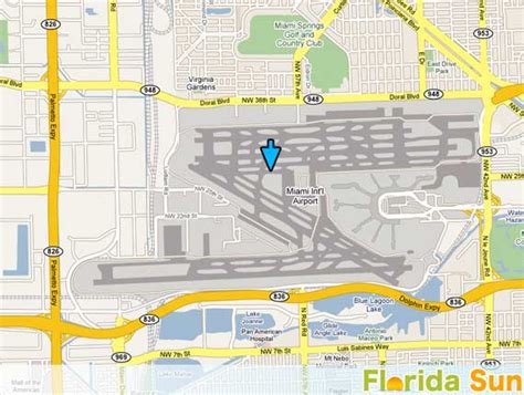 Miami Intl Airport Map Map Of Farmland Cave