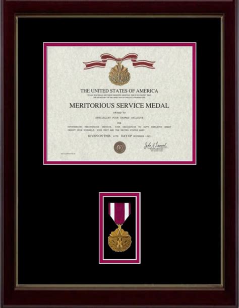 Army Retirement Certificate Frame Army Military