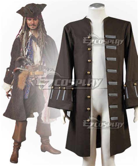 Pirates Of The Caribbean Captain Jack Sparrow Halloween Cosplay Costume