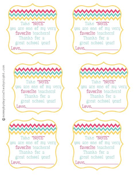 Free Printable Tags For Teacher Appreciation Gifts Free Printable