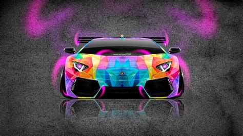 Neon Lamborghini Aventador Neon Cool Cars Many Have Been Produced And
