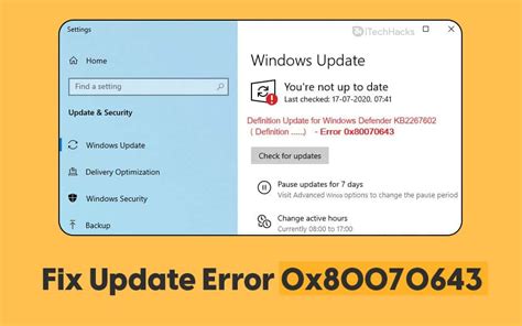 Ways To Fix Update Error X In Windows