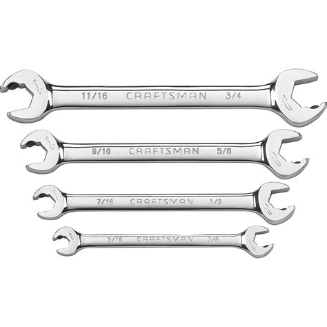 Craftsman 4 Pc Metric Open End Ratcheting Wrench Set