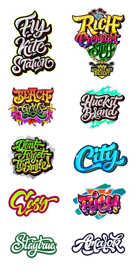 Logos / Prints 13-14-15 part 3 on Behance | Граффити в виде алфавита, Типографские буквы ...