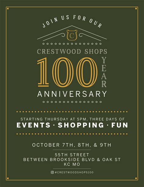 Crestwood Shops 100 Year Anniversary — The Crestwood Shops