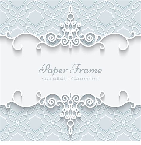 Download Vector Lace Pattern Wedding Ornament Paper Invitation Hq Png