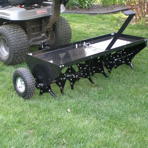 Yard Tuff 48 Inch Tow Behind Lawn Mower Tractor Plug Aerator W