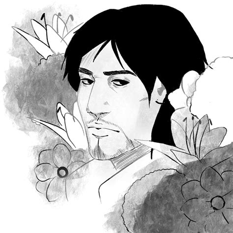 heres a sneaky Daigo amongst some flowers : yakuzagames