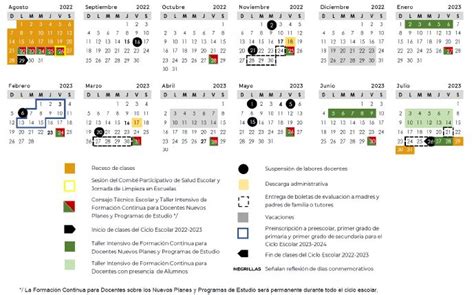 See Listo Calendario Escolar Ciclo 2022 2023