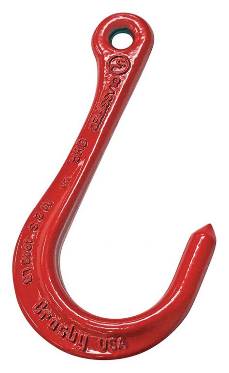 CROSBY Eye Hook Steel 80 Grade Eye 1 124 Lb Working Load Limit