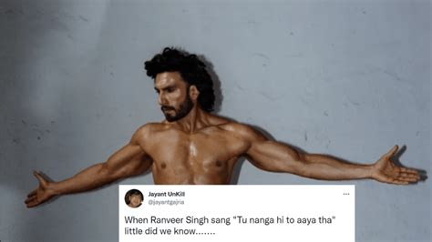 Ranveer Singh Bares It All In His Latest Photoshoot And Twitter Is