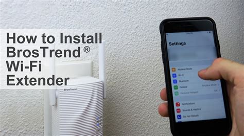 Brostrend Ac Wifi Range Extender Setup Guide Easily Extend Your Home Wifi Youtube