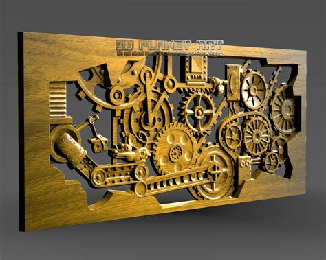 Steampunk Hull 3d Stl Model Cnc Router Engraver Alphacam Etsy