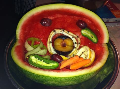 Science project. Animal cell using fruit! Daughters ...