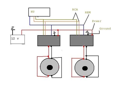 Want to know how to wire your dual voice coil subwoofer or match the right kind a 2 ohm dvc subwoofer could be used and wired in parallel to allow the amp to put out its full power. 2 Amps 2 Subs Wiring Diagram