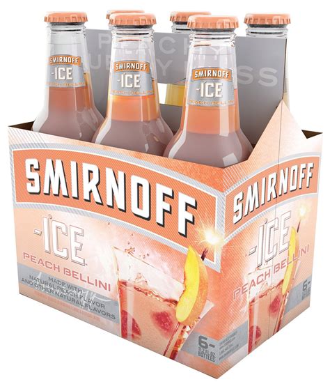 Smirnoff Ice Peach Bellini 6pk Cabin Fever Beverages