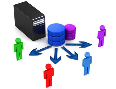 Computer Database Clipart