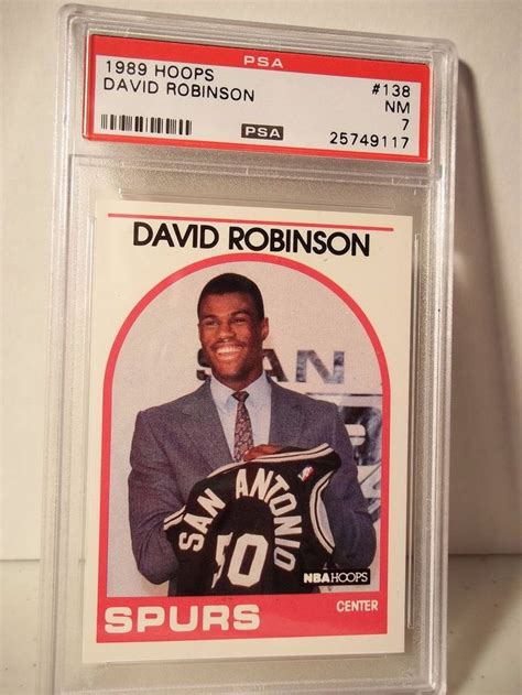 1989 Hoops David Robinson Rookie Psa Nm 7 Basketball Card 138 Nba