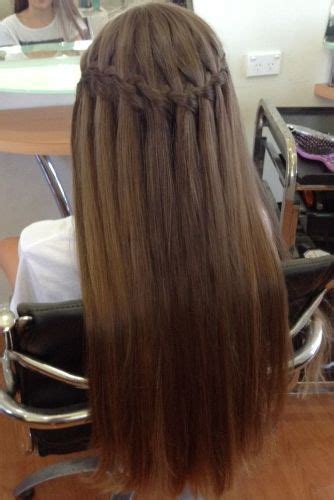 A few loose curls and waves at the ends finish it off for a. 15 Best and Latest Waterfall Braid Hairstyles in 2020 ...