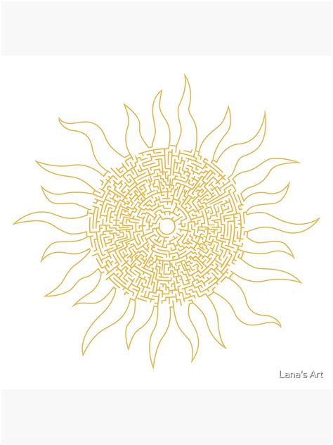 Sun Maze Poster For Sale By Lanaschulman Redbubble