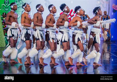 South African Dancers From Amazebra Folklore Dance Ensemble Perform At