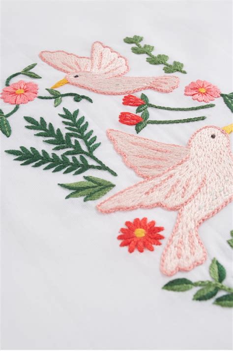 Birds Pattern Embroidery Dmc