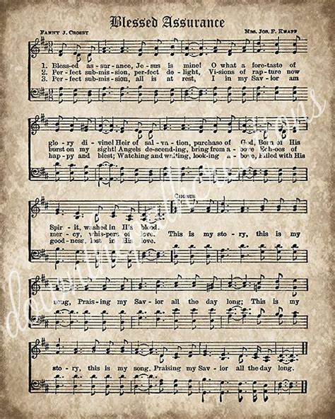 Old Hymn Print Set Of Printable Vintage Sheet Music Amazing Grace