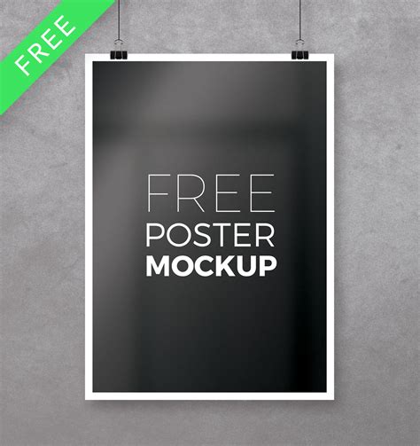 Download free mockups in psd. Free Poster Mockup | PSD on Behance