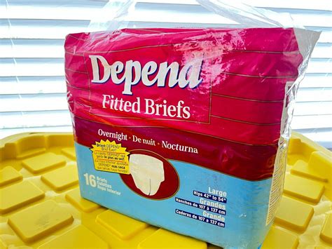 Vintage Depend Overnight Plastic Adult Diapers Fitted Briefs 1996 Large