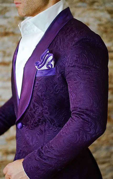 S By Sebastian Midnight Plum Paisley Dinner Jacket Wedding Suits Men Mens Fashion Suits Suit