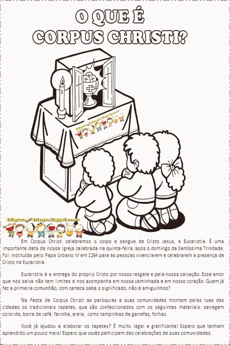 Atividades Sobre Corpus Christi