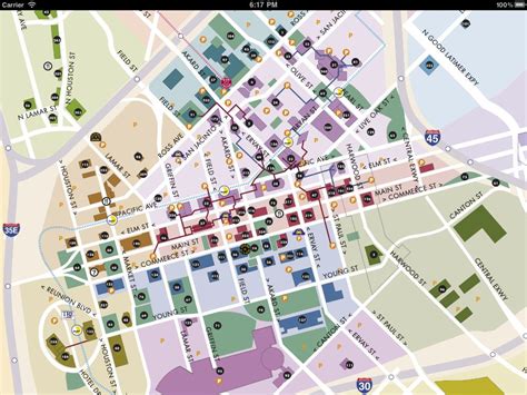 Downtown Dallas Texas Map Gambaran