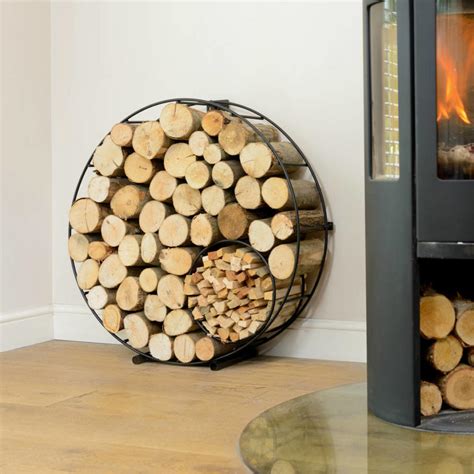 Fireplace Log Holders And Indoor Firewood Racks 30 Decorative Modern