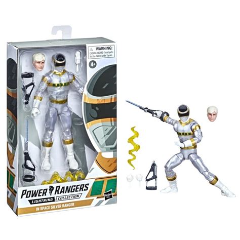 Power Ranger Lightning Collection In Space Silver Zhane Toy Action