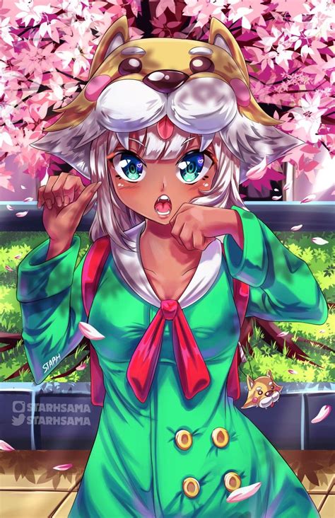 An Anime Character With Blue Eyes And White Hair Wearing A Green Dress