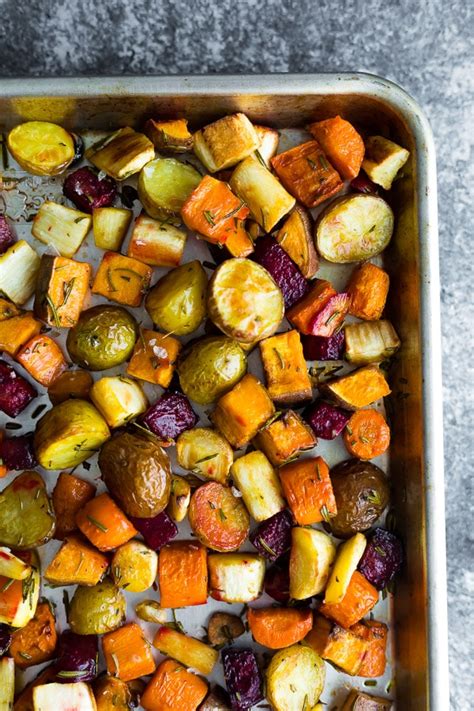 Rosemary Roasted Root Vegetables Is A Beautiful Hands Off Side Dish