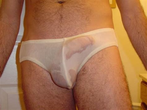 Gear Bulges Wet White Underwear On A Nice Package A Perfect