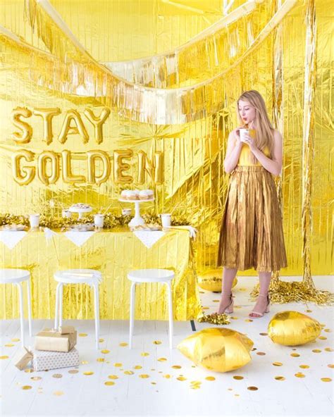 Gold Party Oh Happy Day Balloon Decorations Party Party Themes Party Ideas Event Ideas