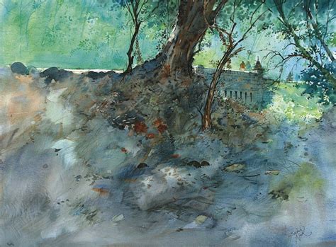 Water Color Artist Sachin Naik Award Winning Painting Nature Painting