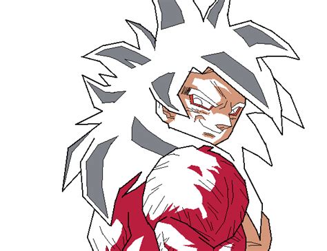 Mi Dibujo De Goku Fase 4 En Paint Arte Taringa