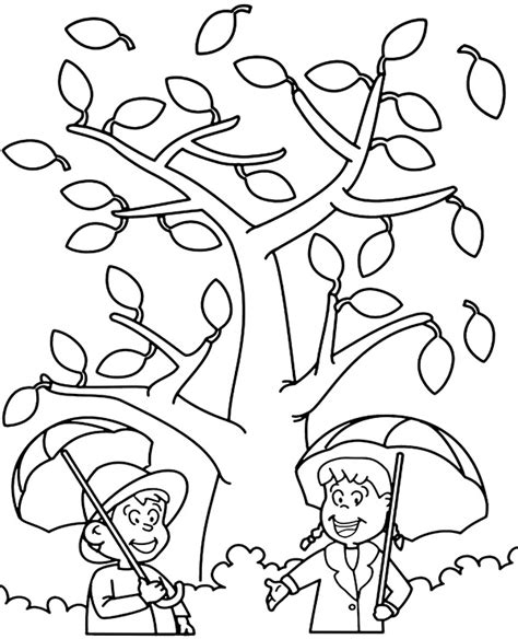 But…they need your colorful touch. Autumn easy coloring page for little children