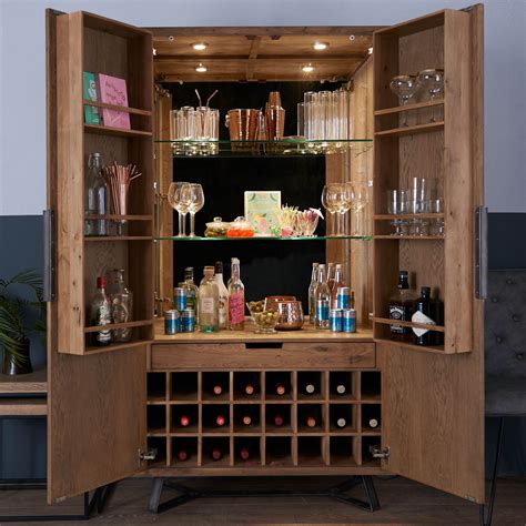 Lenox Bar Cabinet Industrial Bar Cabinet Modern Bar Cabinet
