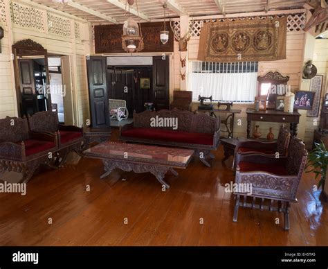 Inside Old Traditional Thai Style House In Lampang Thailand Stock