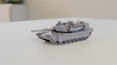 Archivo Stl M1a2 Abrams Con Tusk Iii 📱・idea De Impresión 3d Para