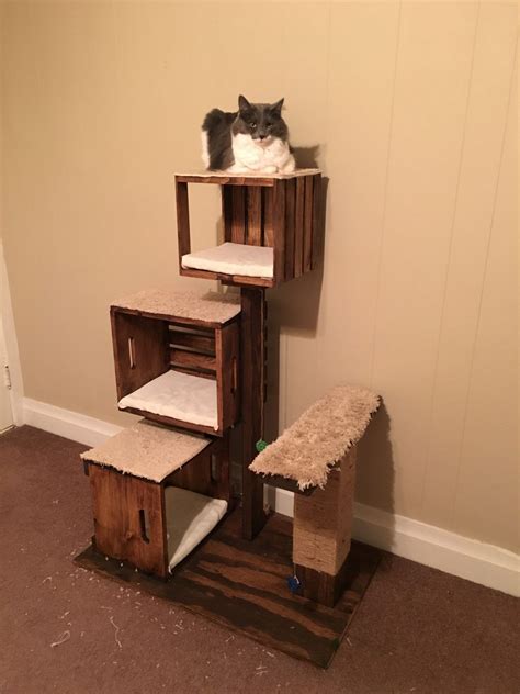 Crazy Diy Home Cat Furniture Diy Diy Cat Tower Cat Trees Homemade
