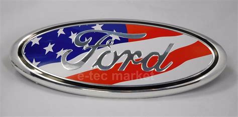 Emblems 7 Inch Front Grille Tailgate Emblem For Ford 3d Oval Edge