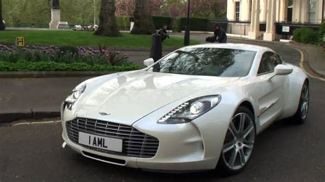 White Aston Martin One 77 Crusing In London Youtube